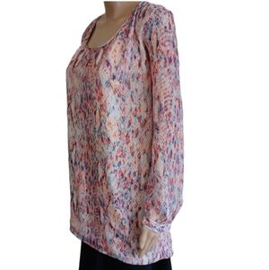 Lavender Brown Snakeskin Pattern Silk Mini Dress Top